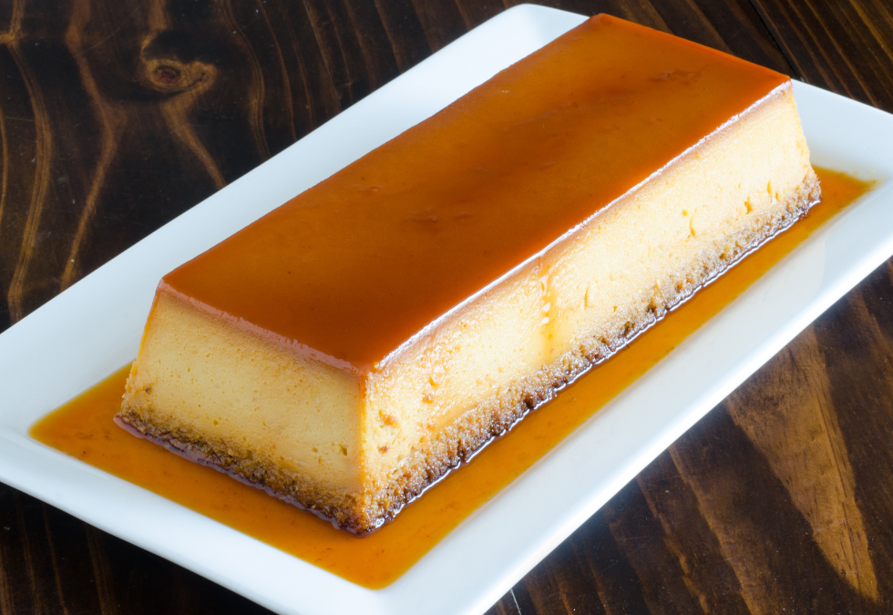 Flan de Turrón